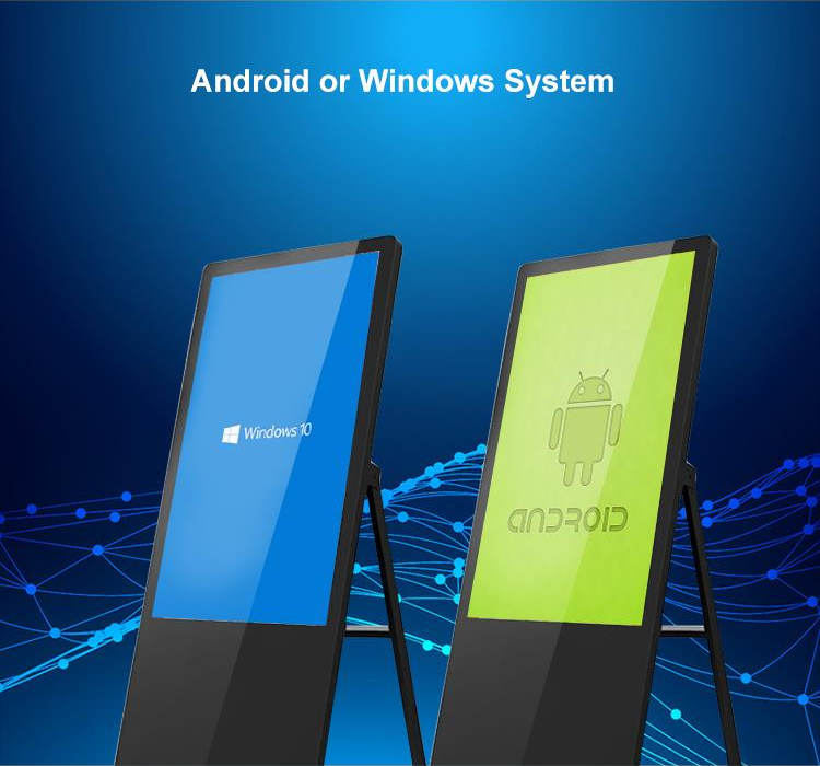 Foldable AFrame Digital Poster Display (F) Starvisual display